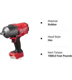 Milwaukee 2767-20 M18 FUEL High Torque ½” Impact Wrench with Friction Ring