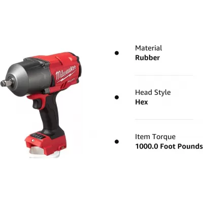 Milwaukee 2767-20 M18 FUEL High Torque ½” Impact Wrench with Friction Ring